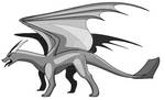 Basic Dragon Doodle Mspaint by Lunaria--Annua