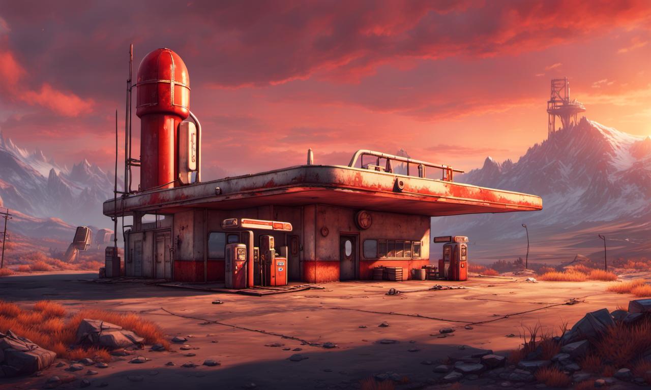 I've made a RedRocket Gas Station with Garage! What do you think? Full ... Rocket gas station near me