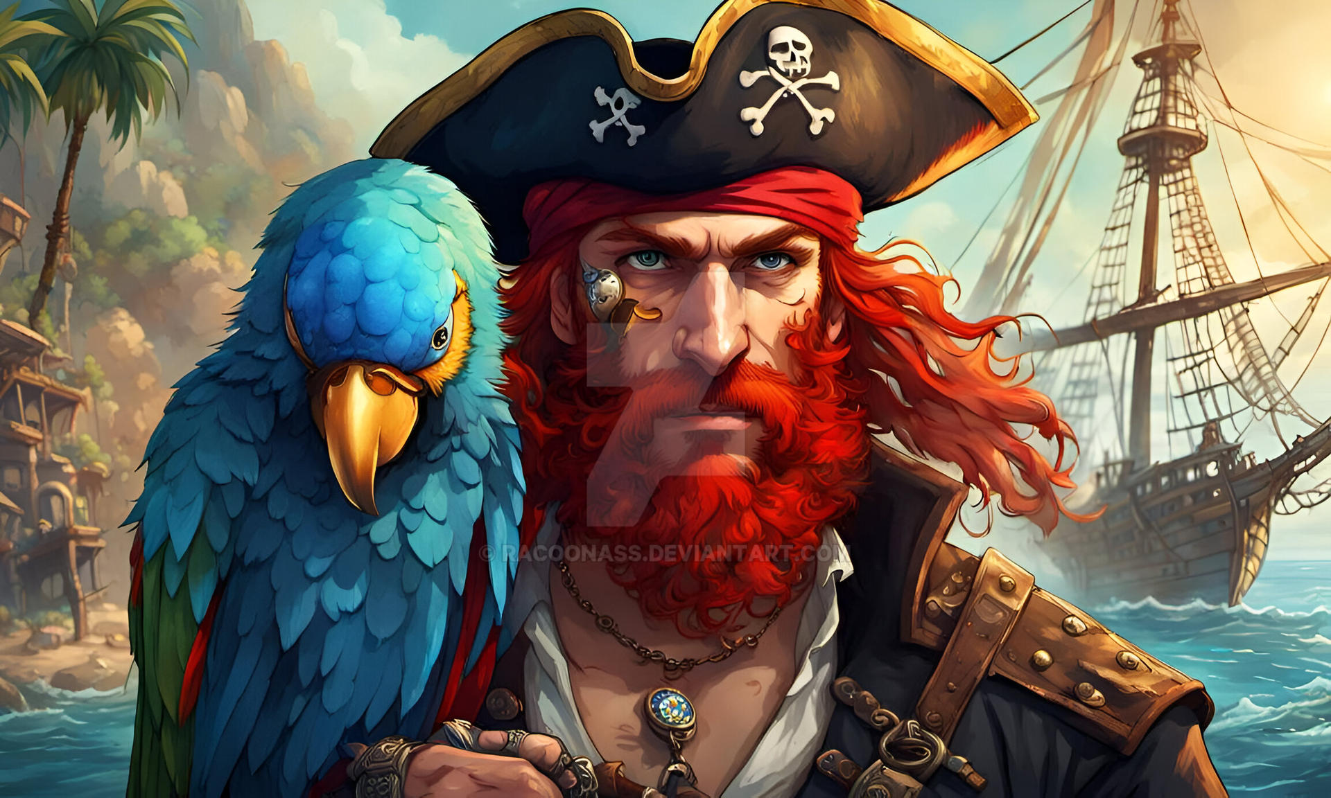 Captain Red Raccoons Captain Redbeard by racoonass on DeviantArt