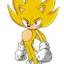 Super Sonic Lineart colored