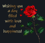 Wishing you a day filled with love and happiness!!