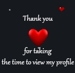 Thank you for taking the time to view my profile