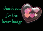 Thank You For The Heart Badge 