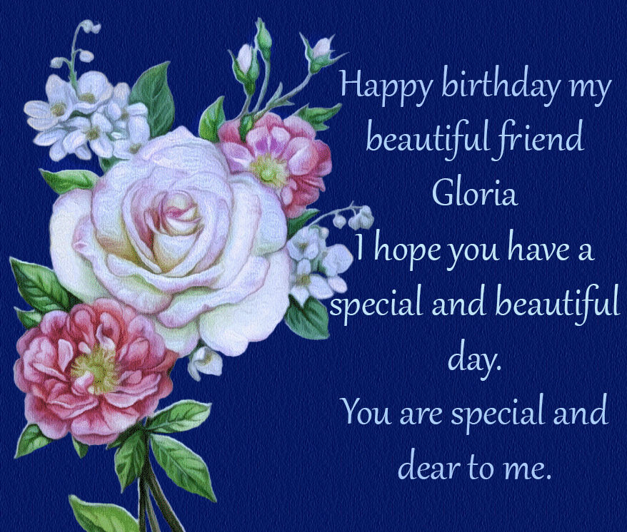 Happy birthday friend! - GIF by FlowerFlora1 on DeviantArt
