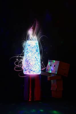 Danbo and his Lava lamp