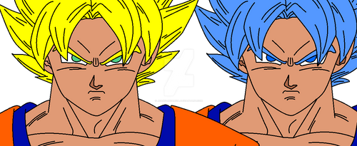 Goku Ssj Y Goku God Ssj 2