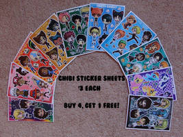 Chibi Sticker Sheets!