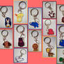 Animal Chibi Charm Keychains