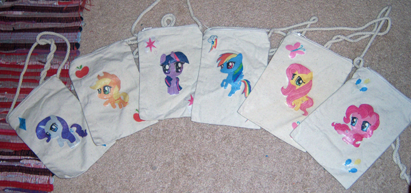 My Little Pony Chibi Iron-On Purse on a String