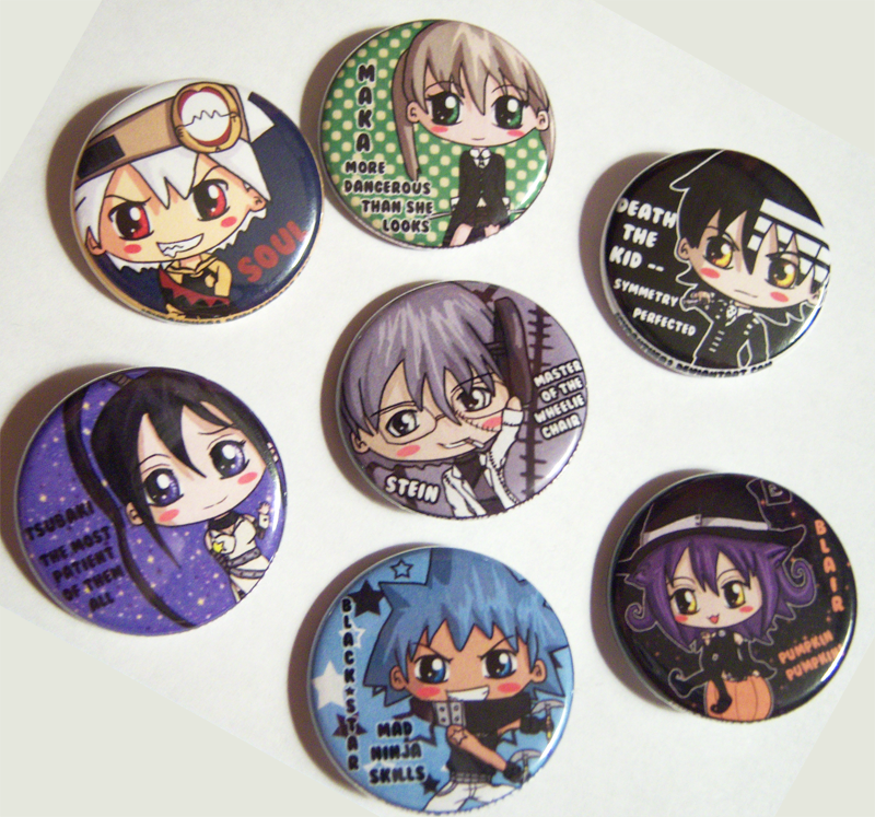 Soul Eater Buttons