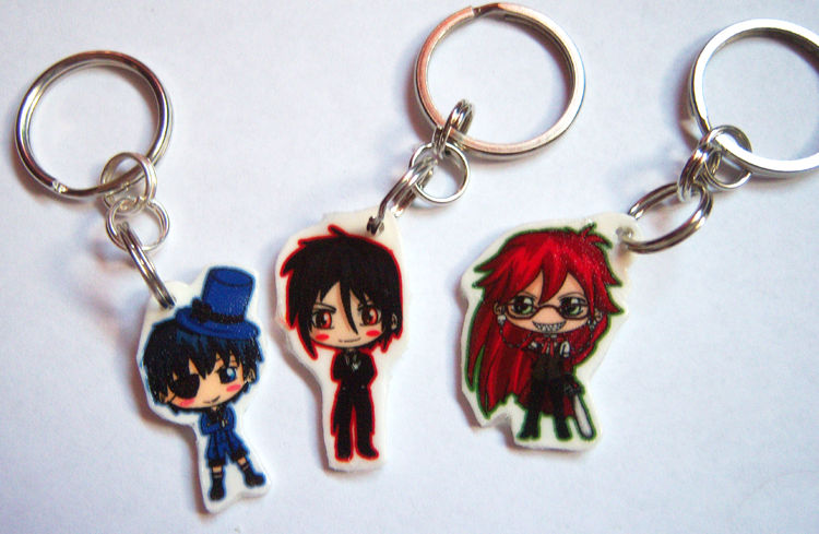 Black Butler Keychains by IcyPanther1 on DeviantArt