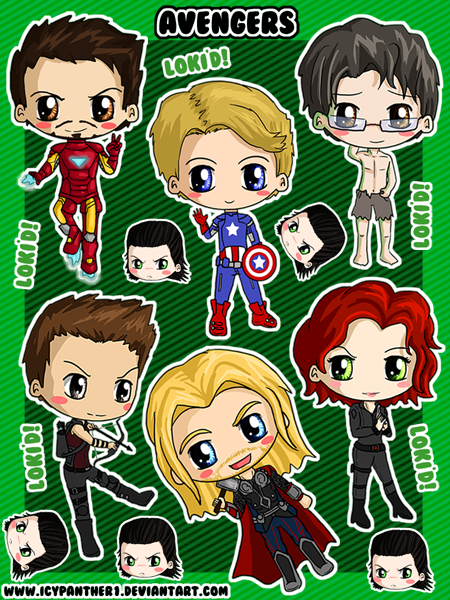 Avengers Sticker Sheet