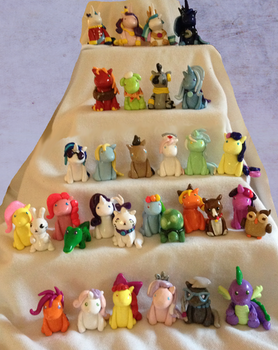 Mountain of My Little Pony Miniatures