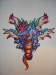 bead sprite Mana Dragon by AnnyMockingbird