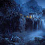 Temple of Selune at night