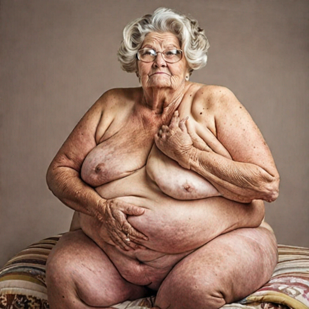 very fat granny nude