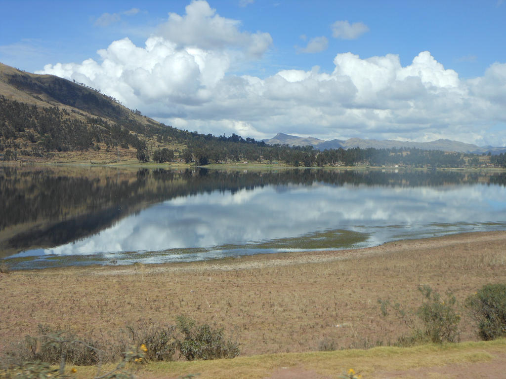 Mirror lake, Cuzco, Peru