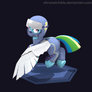 3D Crystal War Rainbow Dash (Turntable) - Flight