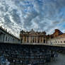 St Peters Square, Rome at sunset