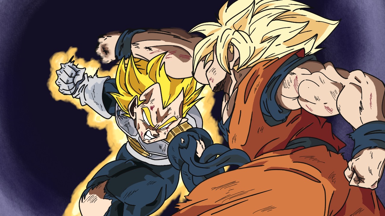 DBS Wallpaper Goku Vs Vegeta Extended Ending by davidmaxsteinbach on DeviantArt
