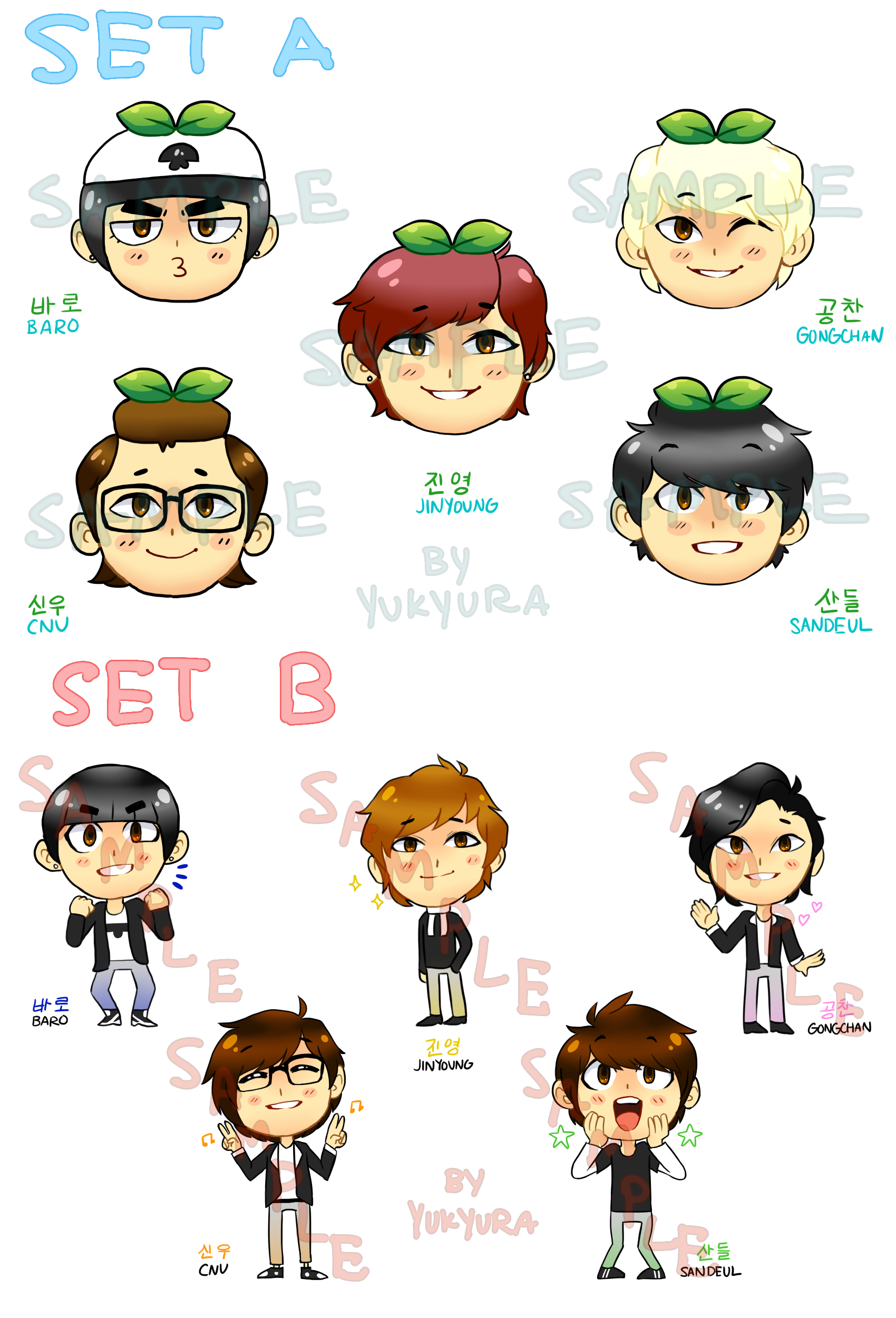 B1A4 Sticker Sets