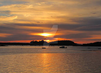 Sunrise Over Bar Harbor, Maine