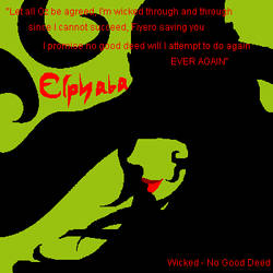 Wicked - Elphaba -No Good Deed