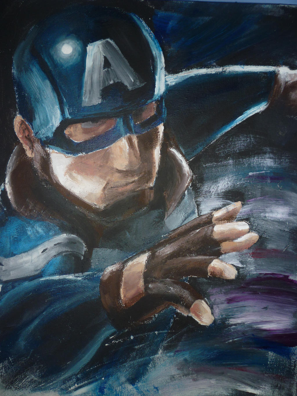 Captain America dual painting p1