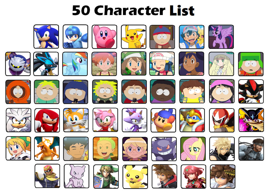 50 Character meme by ThunderFall22 on DeviantArt