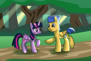 Twilight Sparkle and Flash Sentry - Request