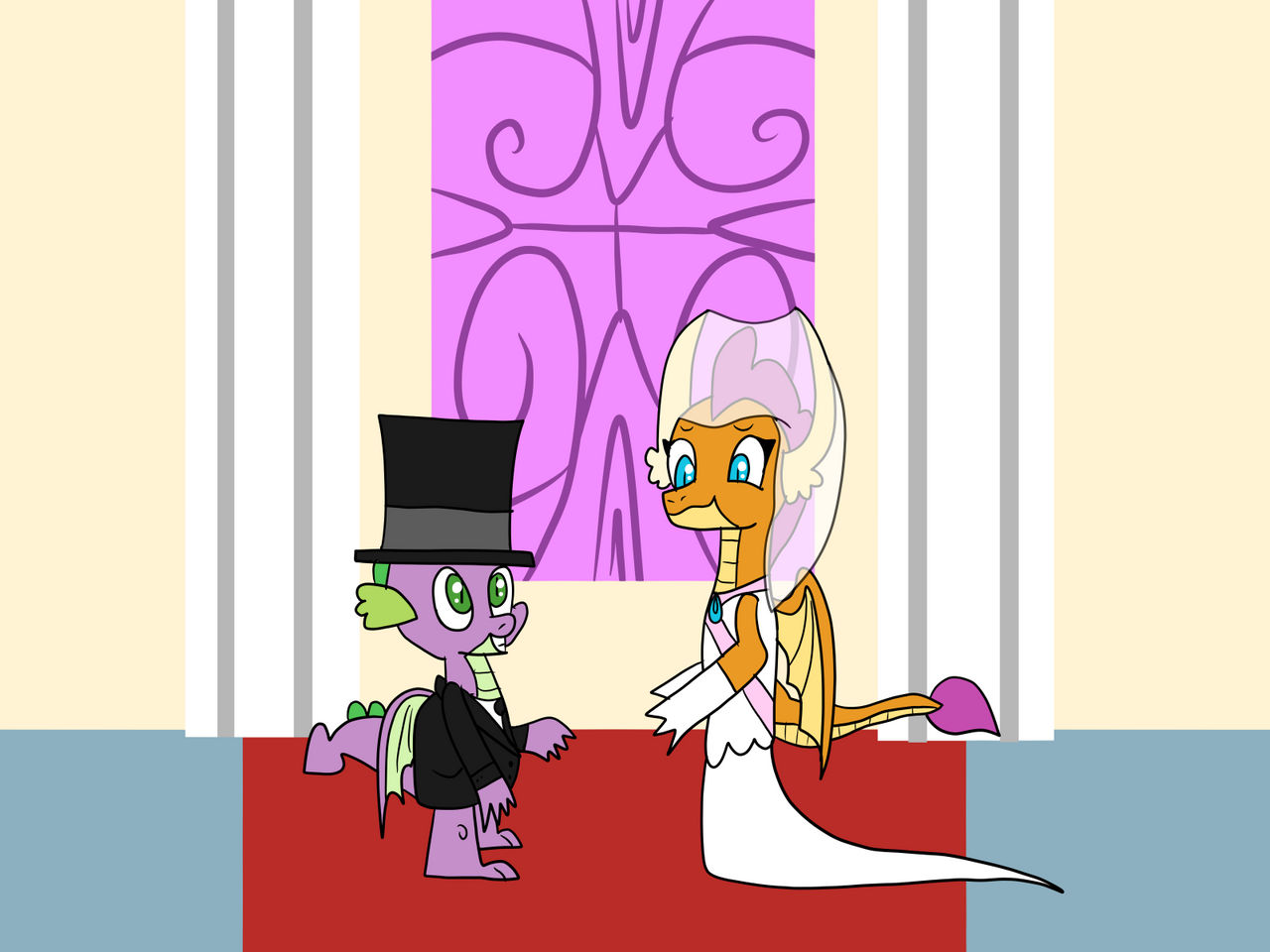 Spike Smolder Wedding Request by platinumdrop on DeviantArt