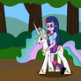Human Twi Riding Celestia Request