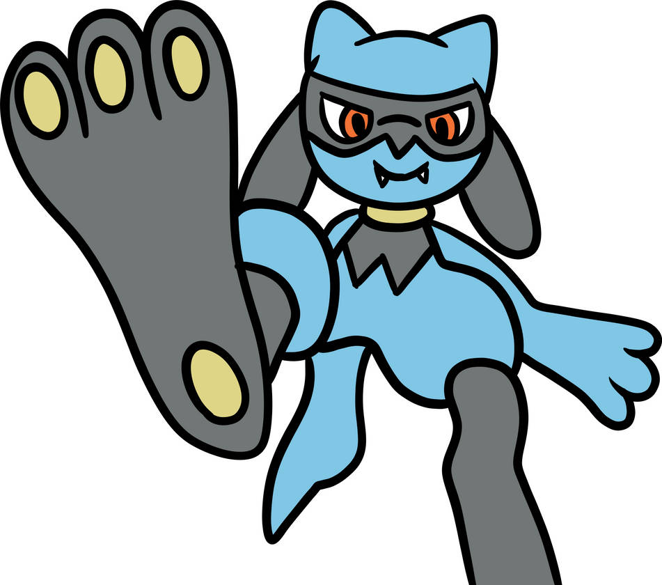 Riolu Steps On You Commission by platinumdrop on DeviantArt