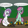 The Ponies Playing Tonka Trucks - commission