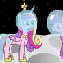 Cadence And Twilight On The Moon edit
