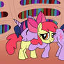 Apple Bloom Hugs Twilight Request