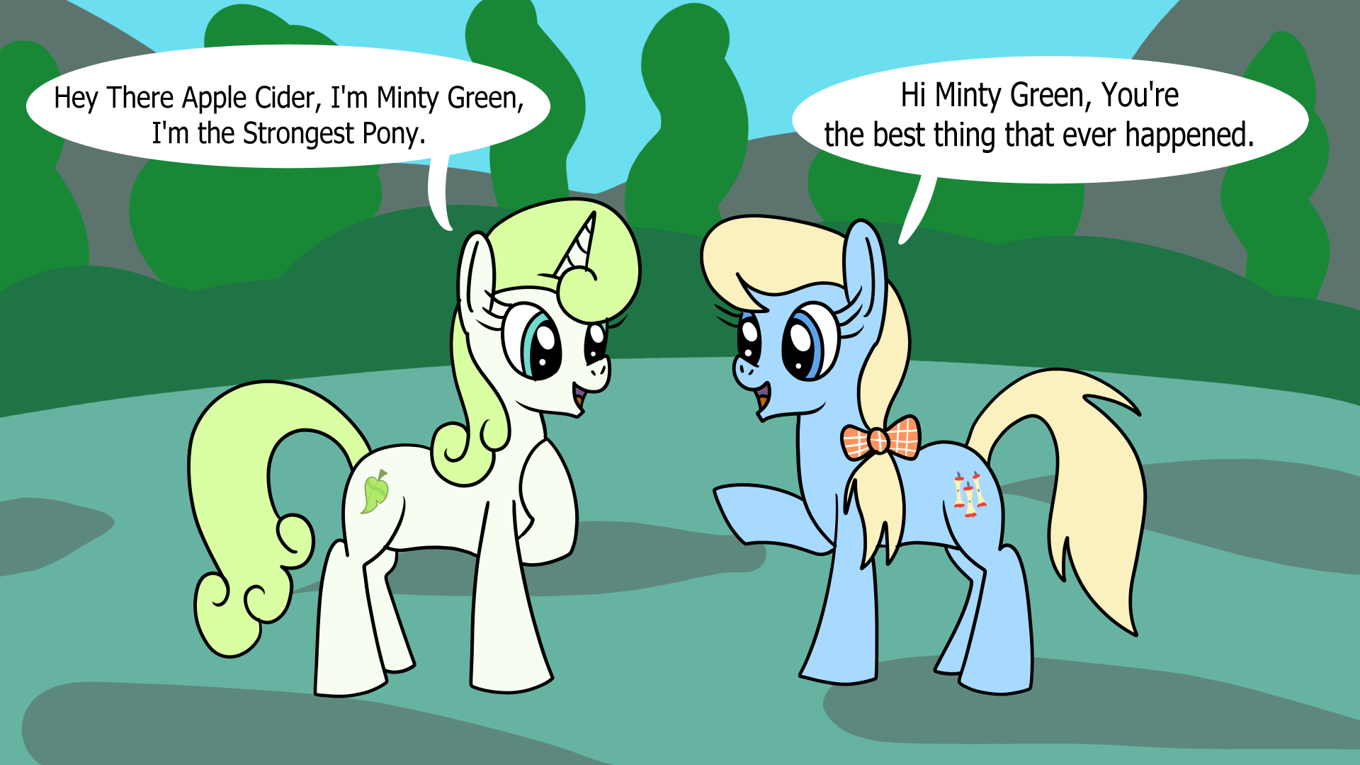 Minty Green Meets Apple Cider request