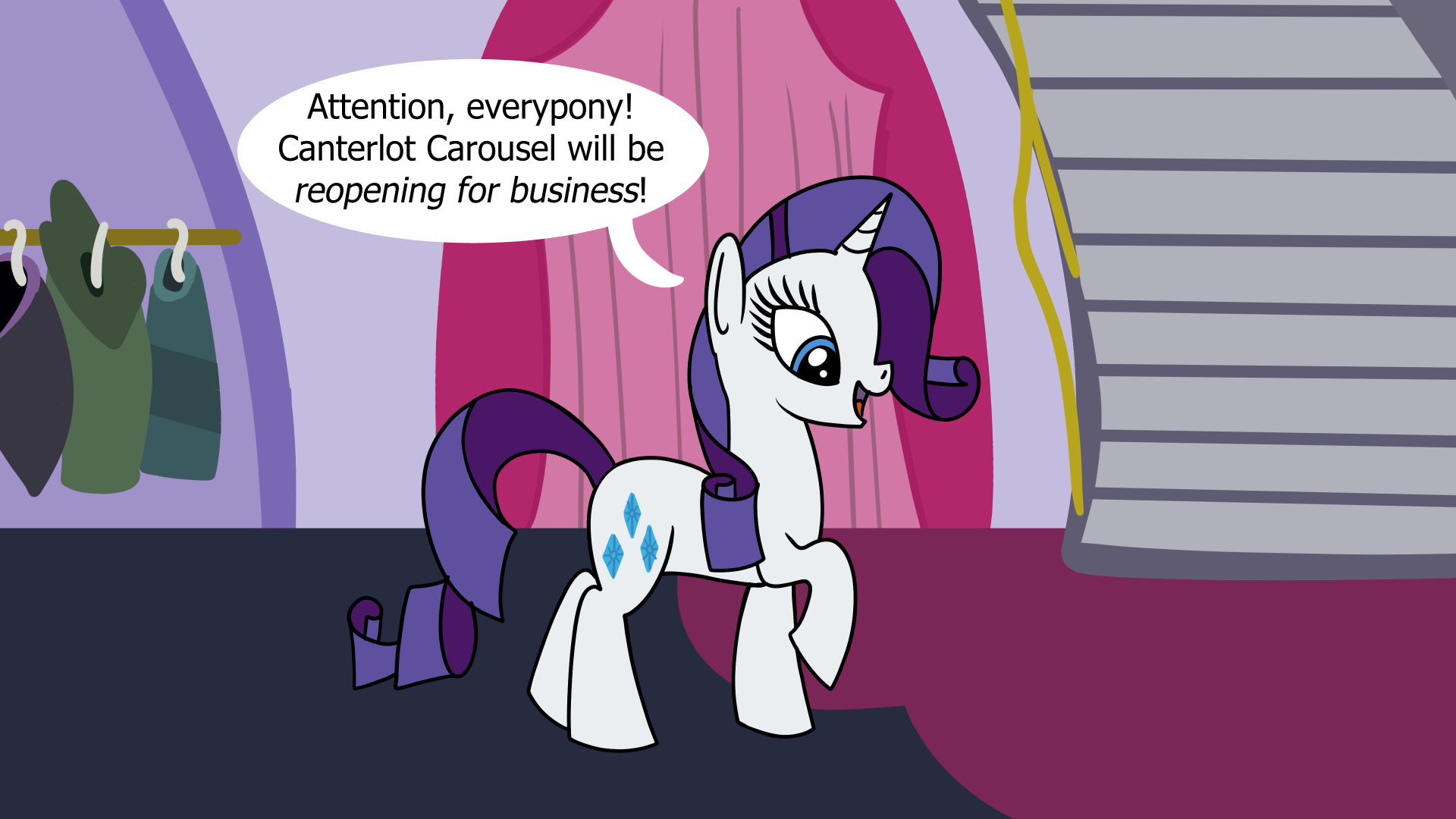 Canterlot Boutique Reopened commission