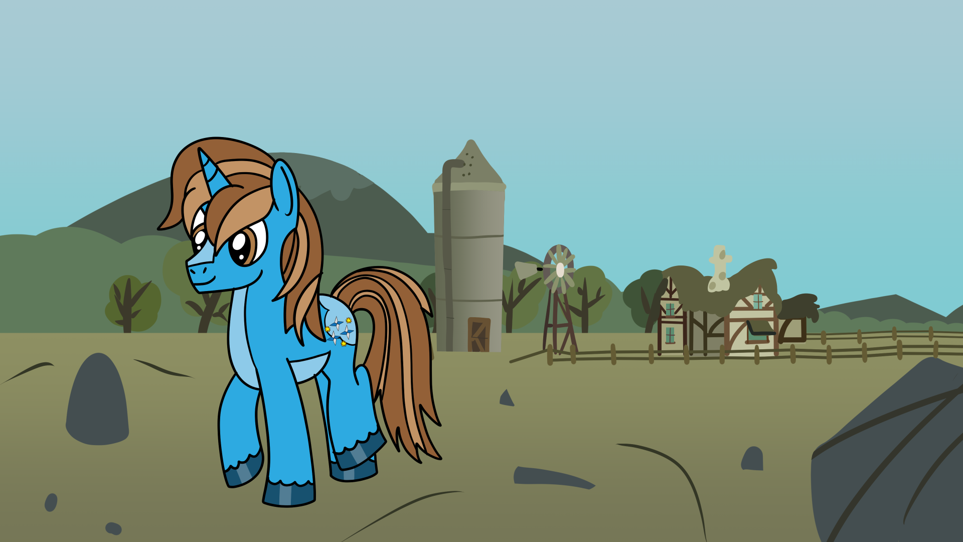 walking through the rock farm - commision