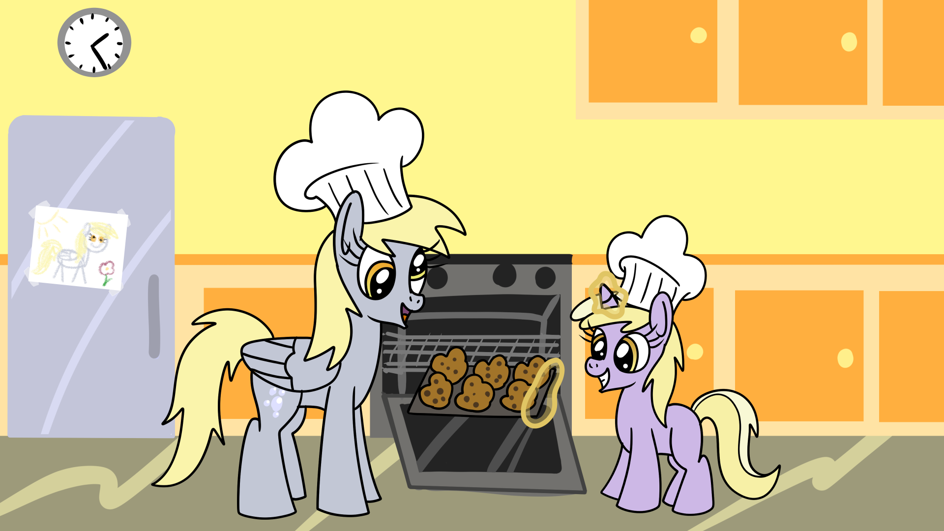 Derpy And Dinky Baking Commission