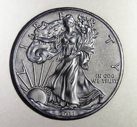 American Silver Eagle Coin drawing