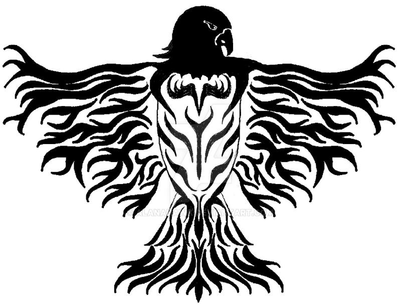 My Tribal Hawk Back Tattoo by alanahawk on DeviantArt