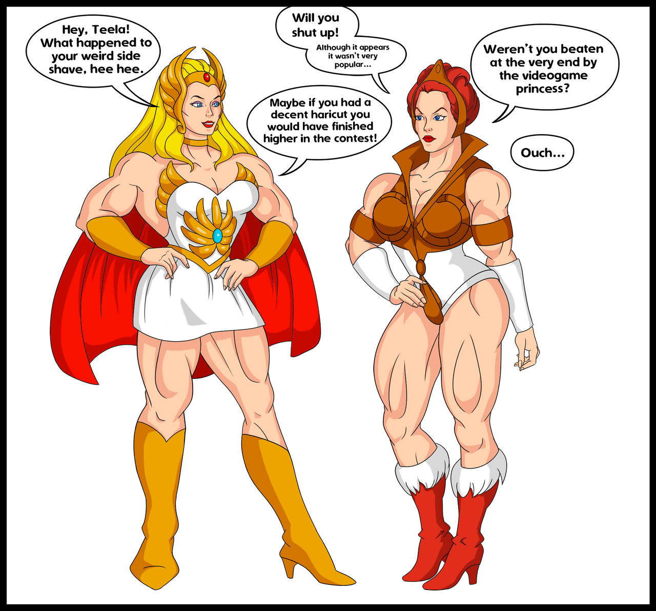 She-Ra and Teela strip game, part 1