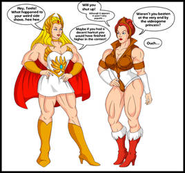 She-Ra and Teela strip game, part 1