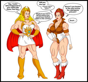 She-Ra and Teela strip game, part 1