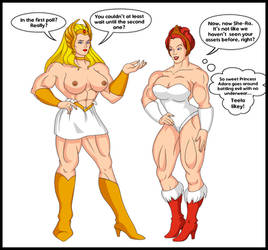 She-Ra and Teela strip game, part 2
