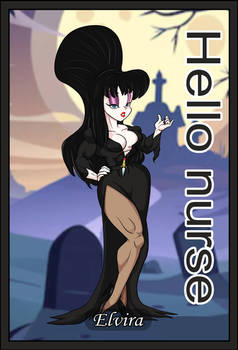 Muscleween #4 Hello Nurse as Elvira