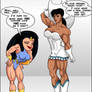 Princess Ariel and Chastity Knott swap costumes
