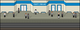 animated subway station