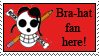 Bra Hat Fan Stamp